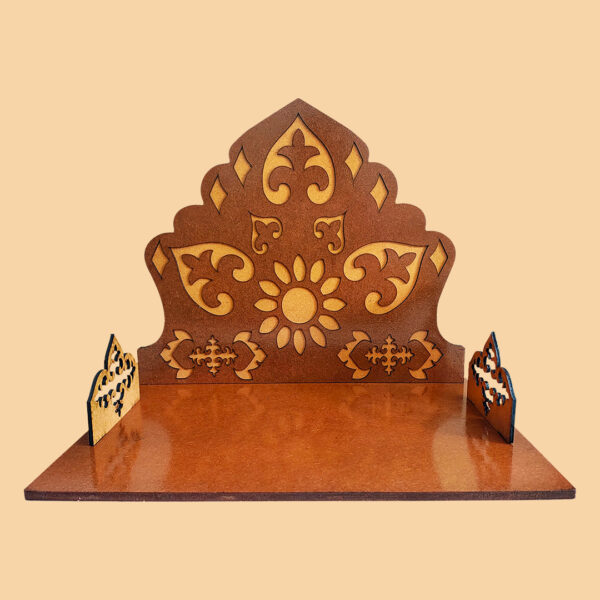 Pushpak Makhar | Traditional Floral Design | Eco-Friendly Wooden Makhar | DIY - Image 2